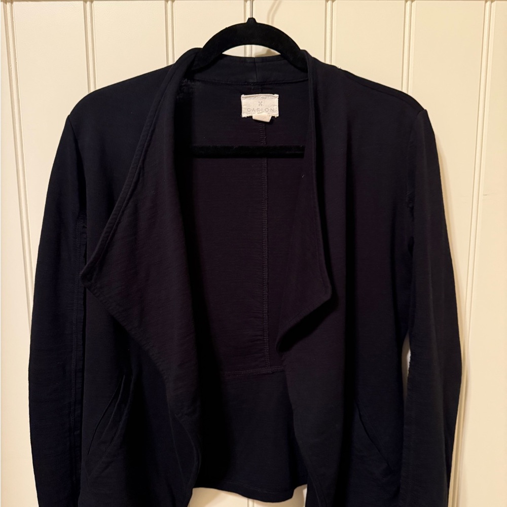Caslon Black Open Front Cardigan